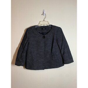 Talbots Blazer Business Casual Office Jacket Preppy Black Women's Size 10 Petite